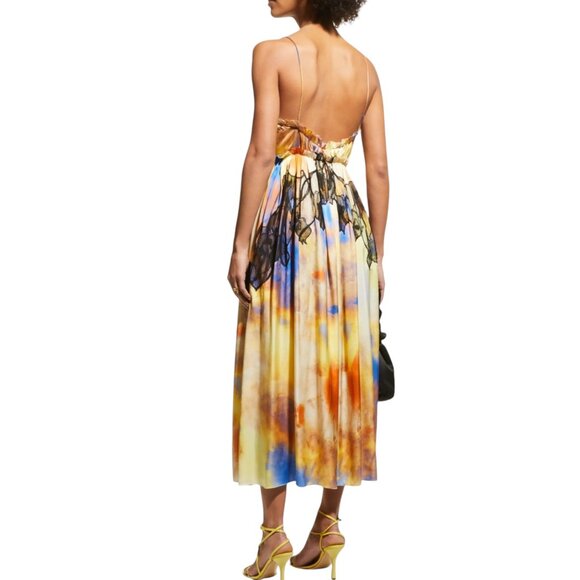 JASON WU COLLECTION RUNWAY OMBRE SILK MIDI DRESS SIZE S/M NEW - Picture 10 of 14